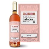 Růžové víno Babička: 0,75 l 