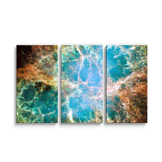 Obraz - 3-dílný Vesmírná abstrakce: 120x80 cm