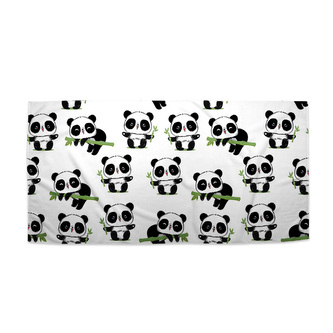 Ručník Pandy s větvičkou: 50x100 cm