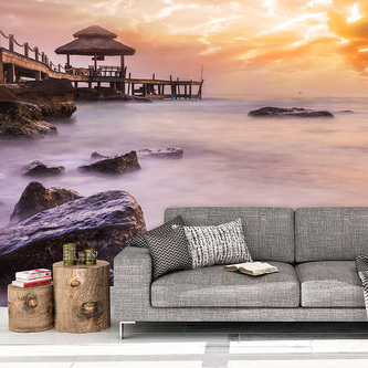 Tapeta Mlha nad mořem: 336x220 cm