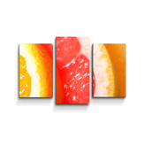 Obraz - 3-dílný Citrusy: 75x50 cm