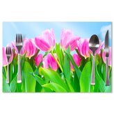 Prostírání Růžové tulipány: 40x30cm