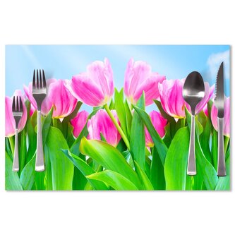 Prostírání Růžové tulipány: 40x30cm