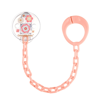 Canpol babies Řetízek na dudlík NEWBORN BABY růžový Canpol babies Řetízek na dudlík NEWBORN BABY růžový