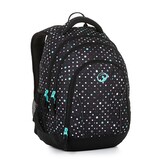Školní batoh BagMaster Supernova 23 A - černo tyrkysový