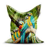 Sedací vak Papoušci na větvi: 150x100 cm