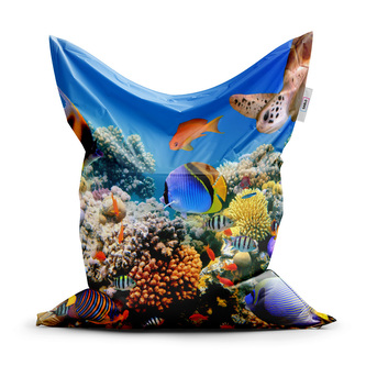 Sedací vak Korálový útes: 150x100 cm