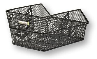 koš BASIL Cento Flower S zadní drátěný černý