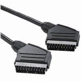 Robustní propojovací kabel SCART - SCART  (vidlice-vidlice), propojeno všech 21 pinů, stíněný, délka 5m.