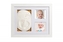 Sada na otisk miminka v dřevěném rámečku, trojrámek - dárková sada  - bílý