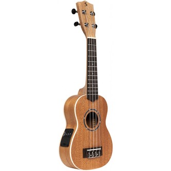Stagg US-30 E, elektroakustické sopránové ukulele s pouzdrem