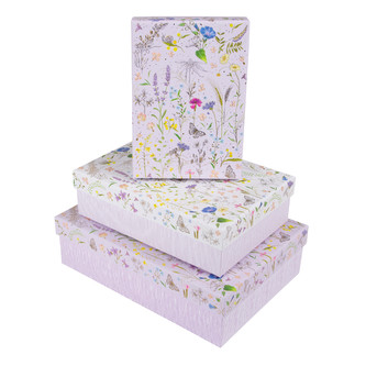 Sada dárkových krabic 3 KS  Summer Meadow  85574 GOLDBUCH
