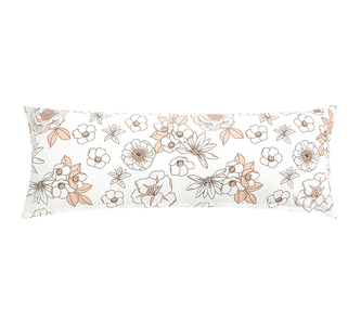 POVLAK na relaxační polštář - Květ lososová - 55x180 cm (povlak na zip)