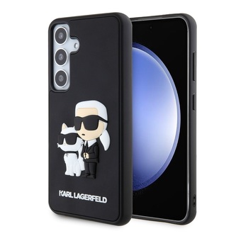 Karl Lagerfeld 3D Rubber Karl and Choupette Zadní Kryt pro Samsung Galaxy S24 Black Karl Lagerfeld 3D Rubber Karl and Choupette Zadní Kryt pro Samsung Galaxy S24 Black