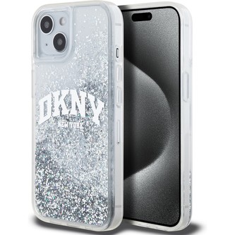 DKNY Liquid Glitter Arch Logo kryt iPhone 14 čirý DKNY Liquid Glitter Arch Logo kryt iPhone 14 čirý