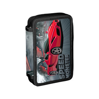 Penál 2-patrový/plný SPIRIT - Speed Monster