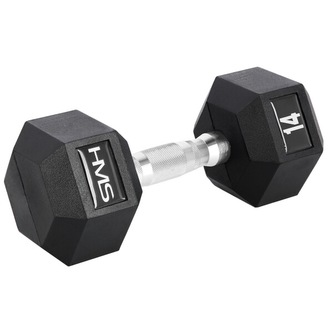 Hexagonální jednoručka HMS 14 kg Velikost: 14 kg