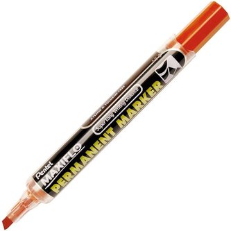 Permanentní popisovač Pentel NLF60, červený