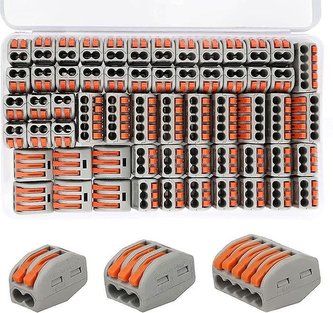Rychlospojky PCT-212, 213, 214, sada 60ks pro kabely 0,75-2,5mm2