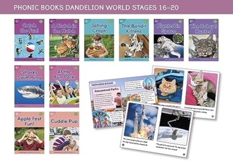 Phonic Books Dandelion World Stages 16-20 ('tch' and 've', two-syllable words, suffixes -ed and -ing and 'le')
