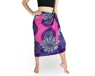 Sarong - Pareo MANDALA, fialový
