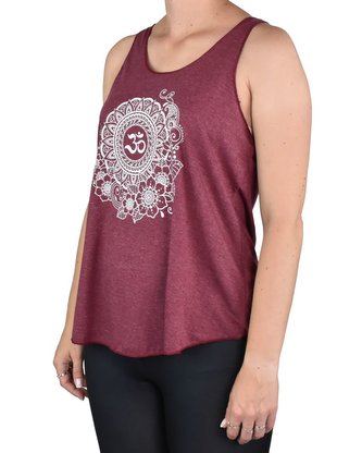 Dámské tílko YOGEE, vínové, ÓM