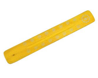 Stojan na vonné tyčinky Čakra Solar Plexu - žlutý