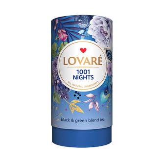 Černý a zelený aromatizovaný čaj Lovaré 1001 Nights - 80 g