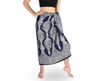 Sarong - Pareo ORNAMENTS, tmavě modrý