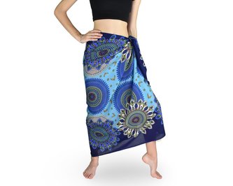 Sarong - Pareo MANDALA, modrý