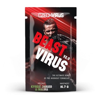 Czech Virus Beast Virus V2.0 16,7 g sour apple and raspberry (kyselé jablko-malina)