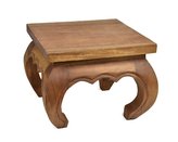 Opiový stoleček 30 x 30 cm tmavý