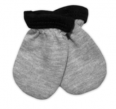Baby Nellys Kojenecké rukavičky Little prince/princess - šedé, vel. 56/62; 56/62 (0-3m)