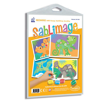 Sada obrázků - Sablimage - Pískové obrázky - Dinosauři Sada obrázků - Sablimage - Pískové obrázky - Dinosauři