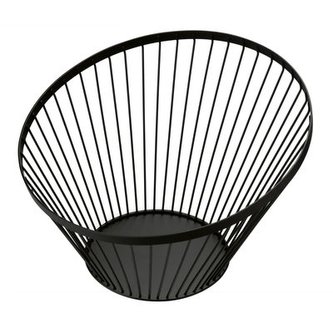 košík d30x20cm, SKANDI, drát.černý