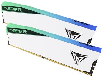PATRIOT VIPER ELITE 5 WHITE RGB 32GB DDR5 6200MT/s / DIMM / CL42 / Kit 2x 16GB
