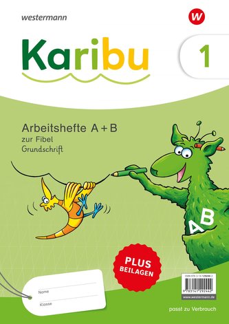 Karibu. Paket Arbeitshefte 1 (A+B) Grundschrift; plus Beilagen zur Fibel: Verbrauch