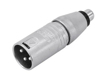 Redukce Neutrik NA2MPMF, XLR zástrčka - RCA zásuvka