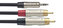 Stagg NYC6/MPS2CMR, kabel 2x RCA/mini JACK, 6m