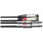 Stagg STC3PXM, kabel dvojitý 2x JACK/2x XLR zástrčka, 3 m