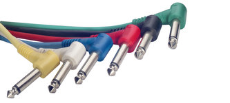 Stagg SPC030L E, kabely propojovací 6x JACK/JACK, 0,3m