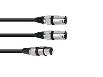 Kabel XFMM-15 XLR samice - 2x XLR samec, 1,5 m