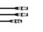 Kabel XFMM-15 XLR samice - 2x XLR samec, 1,5 m