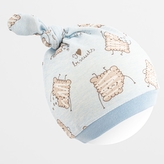 Kojenecká bavlněná čepička New Baby Biscuits modrá - velikost 56/62