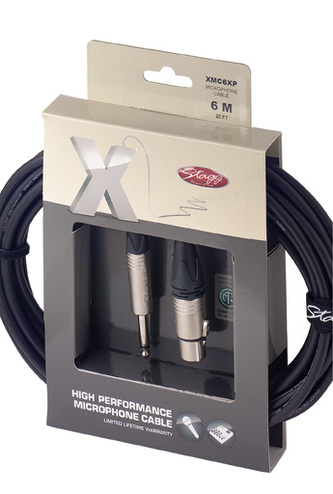 Stagg XMC6XP, kabel JACK/XLR, 6m
