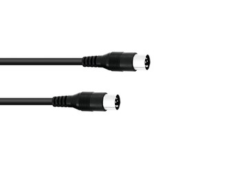 Kabel DC-30 2x 8-pólový DIN samec, 3 m