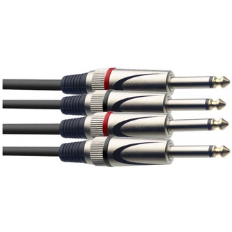 Stagg STC060P, kabel 2x Jack/2x Jack, mono, 60 cm