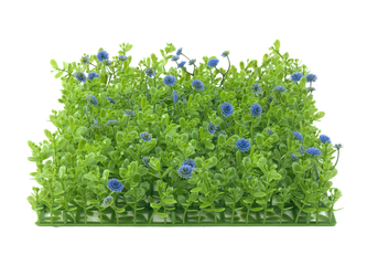 Umělá tráva, zeleno-fialová, 25x25cm