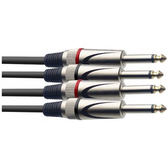 Stagg STC6P, kabel 2x JACK/2X JACK, 6m