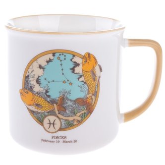 Porcelánový hrnek, Zvěrokruh - ryby, 460ml, 6/36
